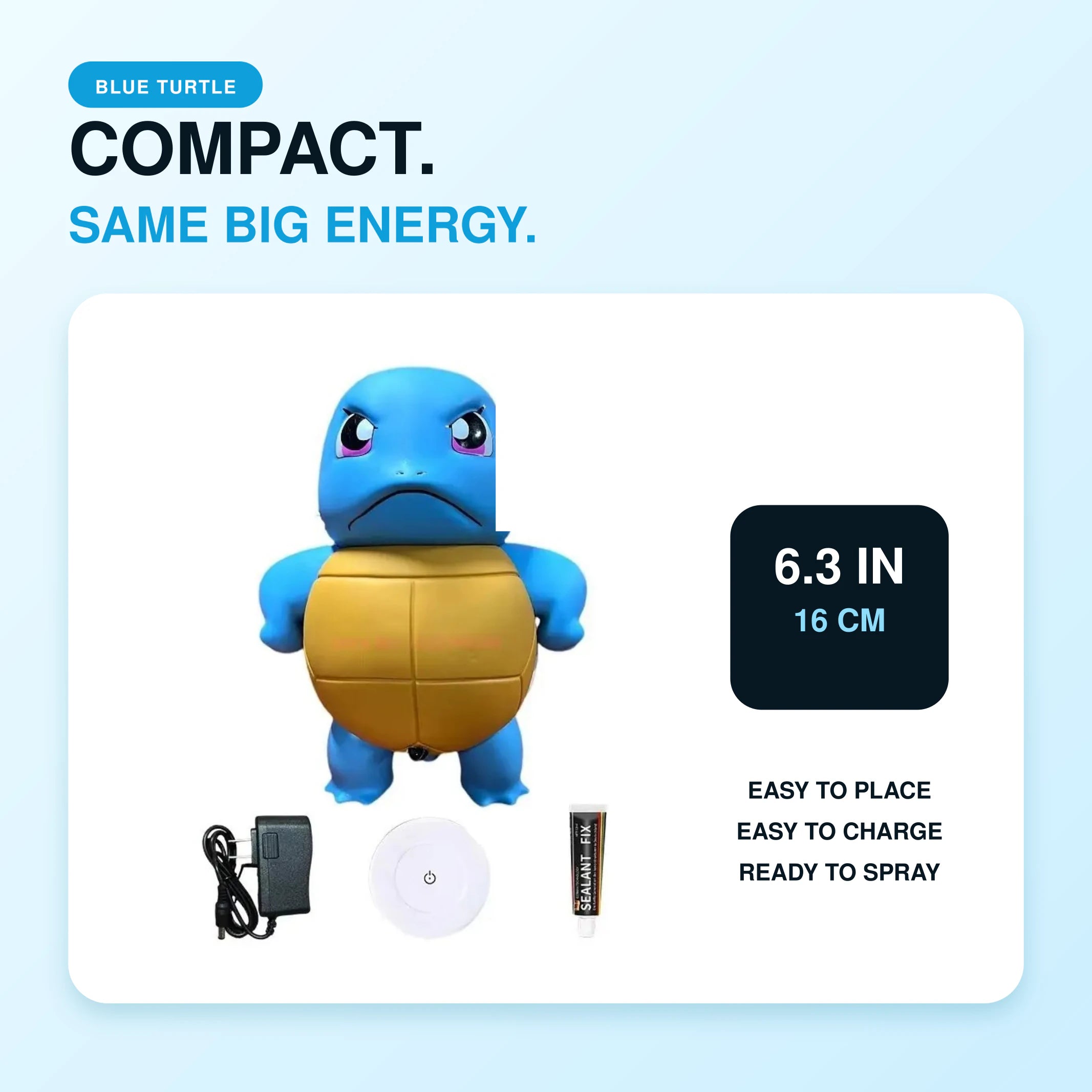 Blue Turtle 6.3 in (16 cm) car water sprayer