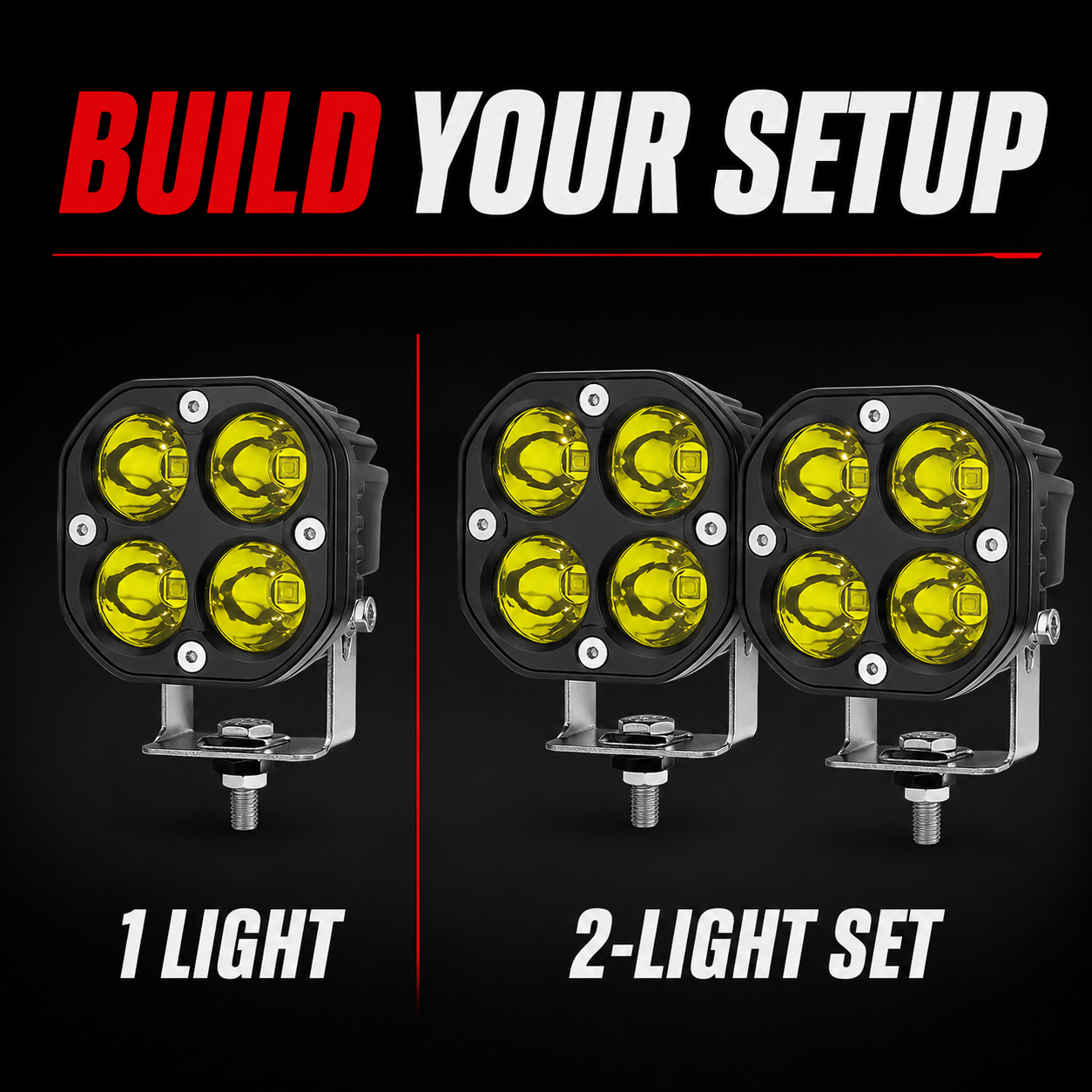 One-light and two-light Rovolt set options